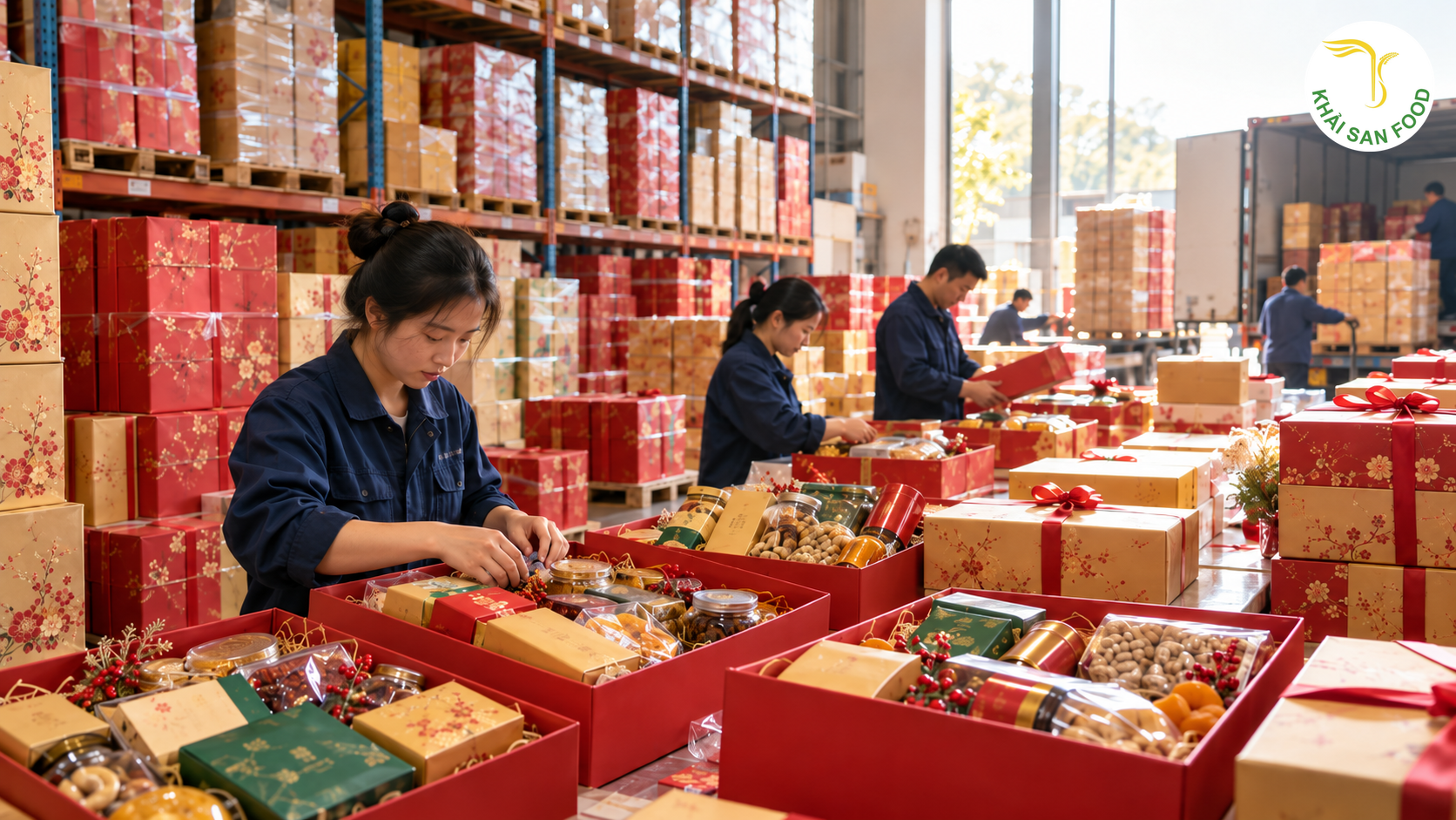 Quà Tết Cho Nhân Viên - Kinh Nghiệm Tối Ưu Chi Phí Khi Đặt Quà Tết Tặng Nhân Viên Số Lượng Lớn - Khải San Food