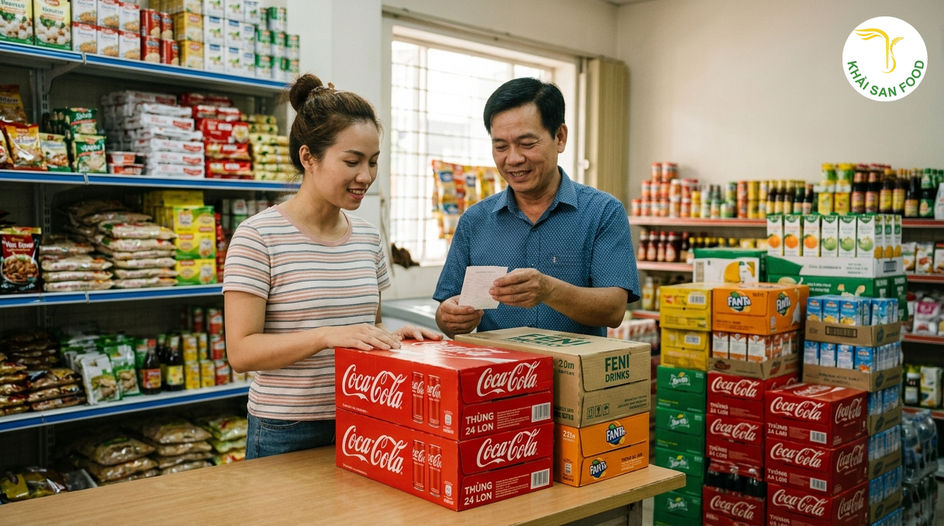 Giá Coca Cola 320ml - Những Yếu Tố Ảnh Hưởng Đến Giá Nước Ngọt Nguyên Thùng Và Kinh Nghiệm Mua Tiết Kiệm - Khải San Food