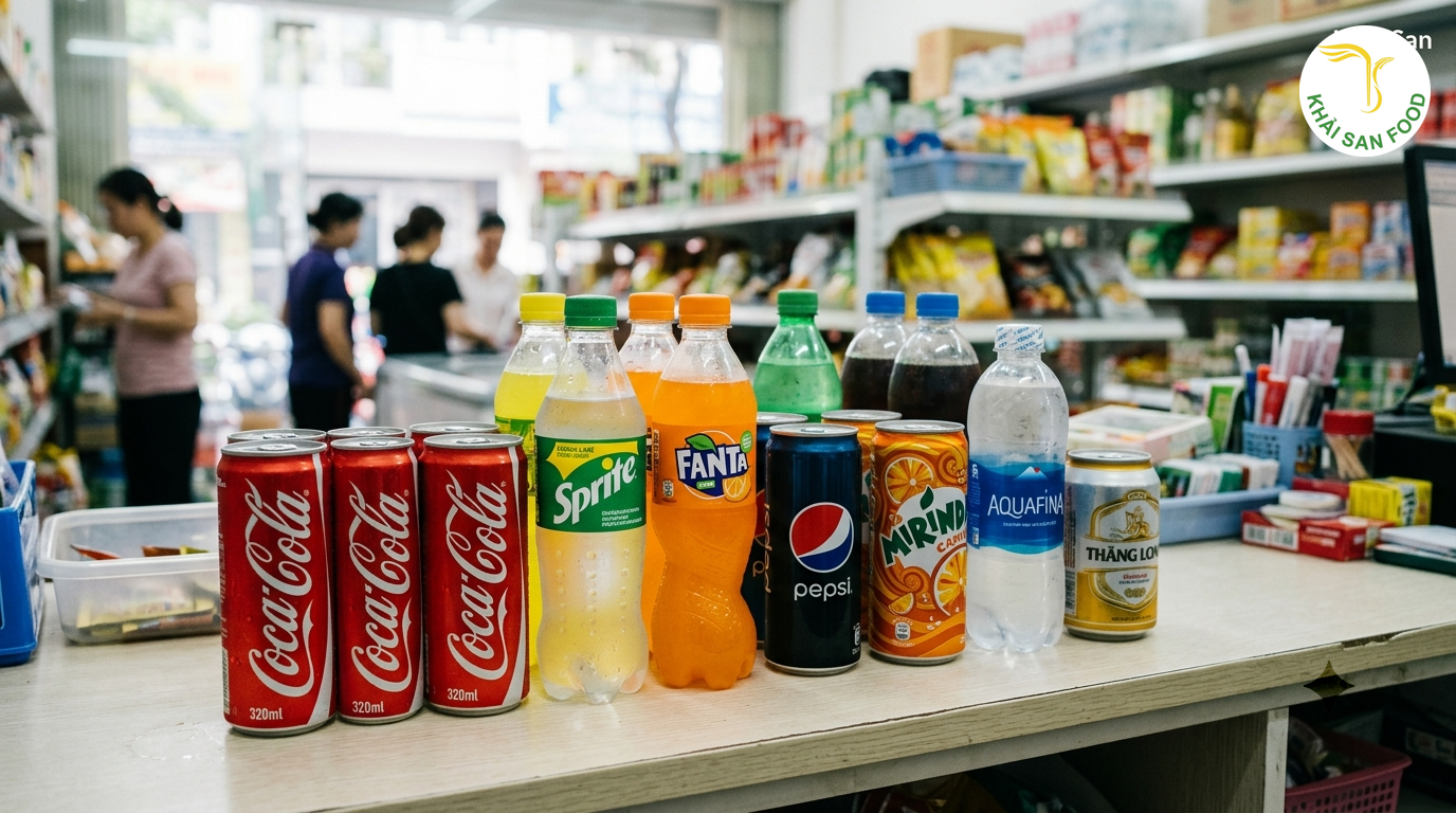 Giá Coca Cola 320ml - So Sánh Giá Coca Cola 320ml Với Các Dòng Nước Ngọt Đóng Lon Và Đóng Chai - Khải San Food
